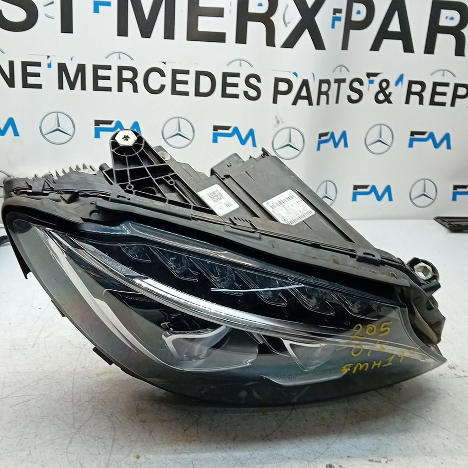 MERCEDES C-CLASS W205 HEADLIGHT DRIVER OS LEFT A2059068202 INTELLIGENT FMH198