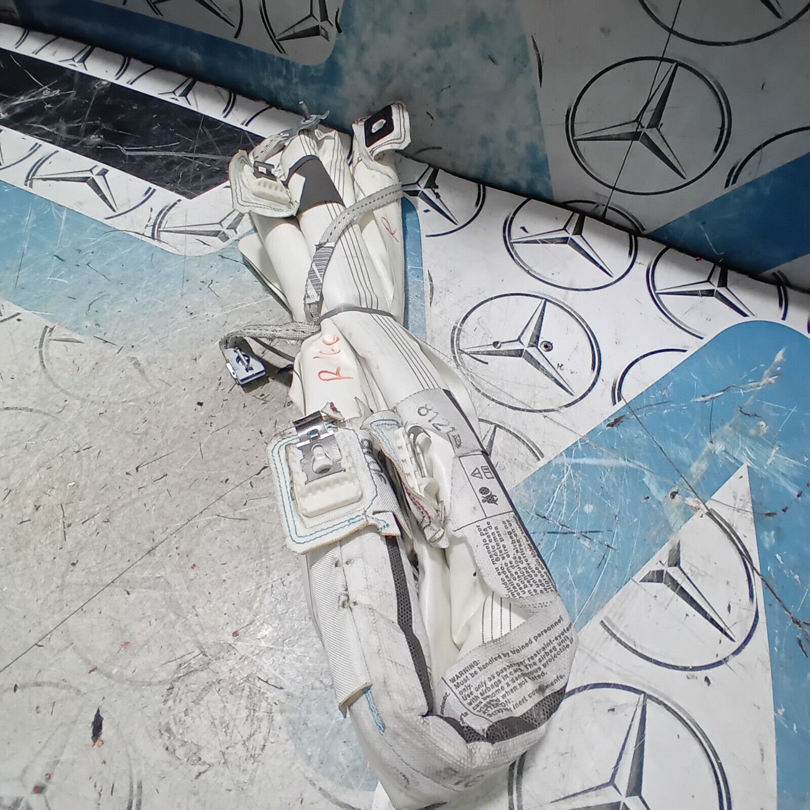 MERCEDES BENZ GLE W166 CURTAIN ROOF HEAD AIRBAG RIGHT SIDE A1668602500 FM191
