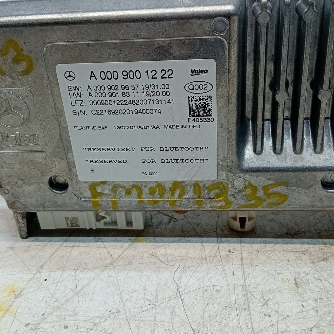 MERCEDES C-CLASS W213 BLUETOOTH PARKING CONTROL MODULE 2016 A0009001222 FM001335