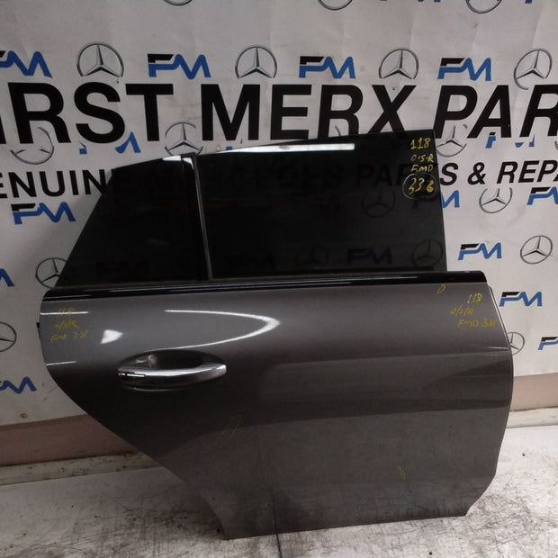 MERCEDES CLA W118 DRIVER REAR DOOR OSR GREY 2019 ON COMPLETE FMD336