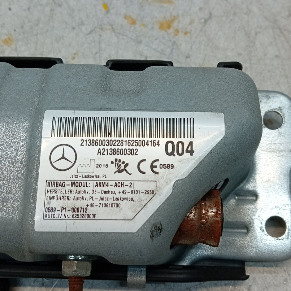 MERCEDES E-CLASS W213 KNEE AIRBAG DRIVER OS RIGHT Q04 A2138600302 FM001298