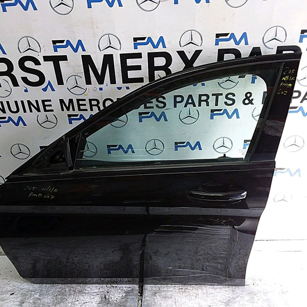 MERCEDES C-CLS W205 SLN PASSENGER FRONT DOOR NSF BLACK 2014-21 COMPLETE FMD607