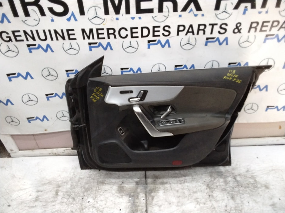 MERCEDES CLA W118  DRIVER FRONT DOOR OSF BLACK 2019-23 COMPLETE FMD536