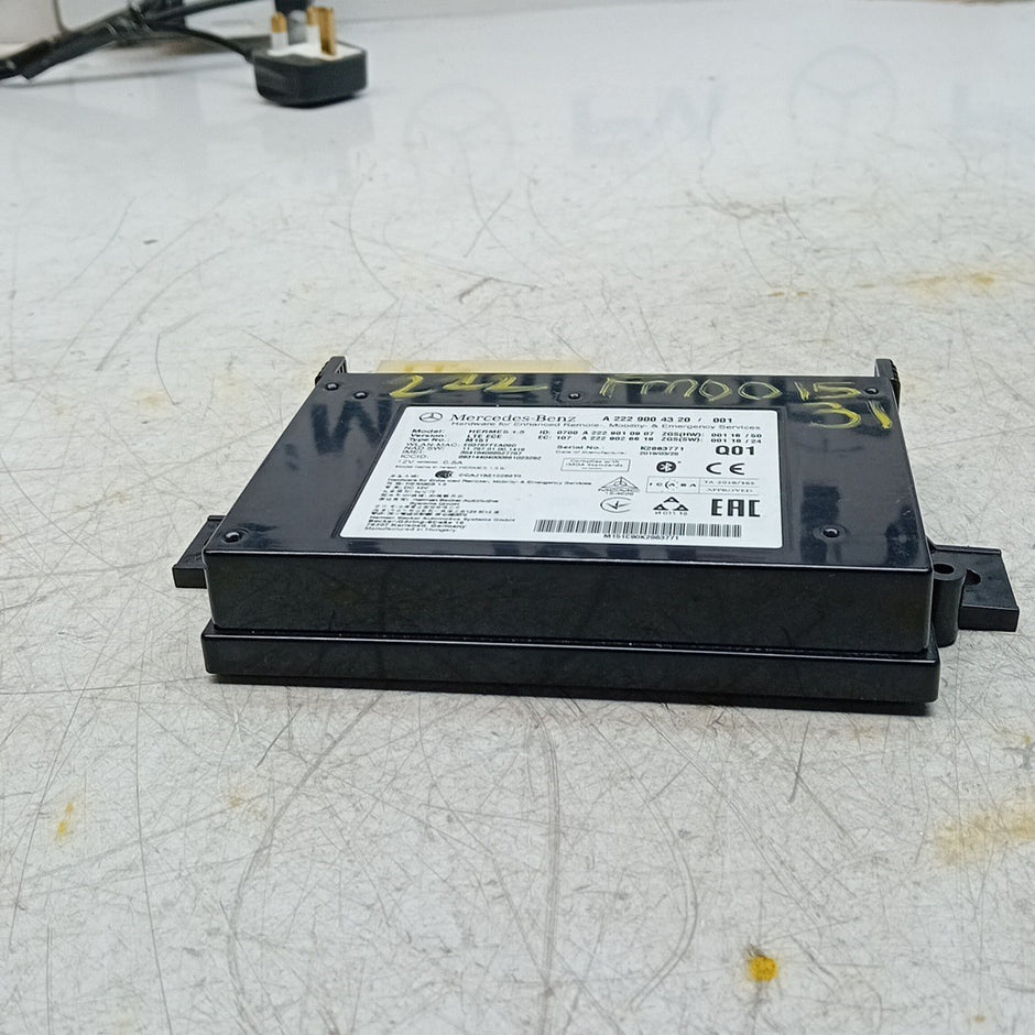 Mercedes S-CLASS W222 Bluetooth Hermes LTE Control  Module A2229004320 FM001531