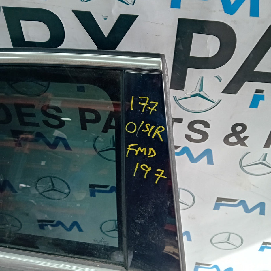 MERCEDES BENZ A-CLASS W177 DRIVER REAR DOOR OSR GREY 2018 ON COMPLETE FMD197