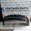 MERCEDES BENZ C-CLASS W205 COUPE REAR BUMPER 2015 BLACK COMPLETE FMX61
