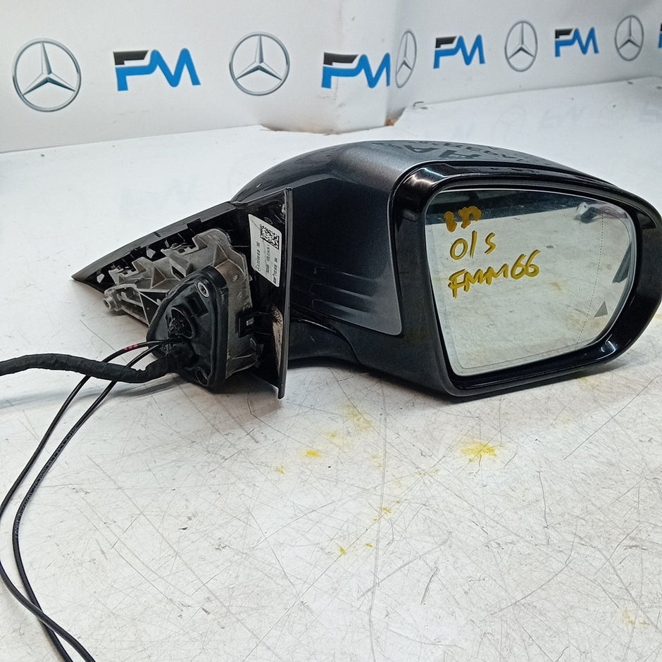 MERCEDES E-CLASS W213 DRIVER  WING MIRROR OSF GREY 2016 PL BS A2138104000 FMM66