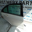 MERCEDES C-CLASS W204 SLN DRIVER REAR DOOR OSR WHITE COMPLETE 2009-2014 FMD436