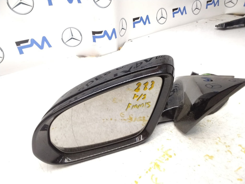 MERCEDES E-CLASS 2016 On W213 PASSENGER SIDE WING MIRROR A2138102500 BLACK FMM15