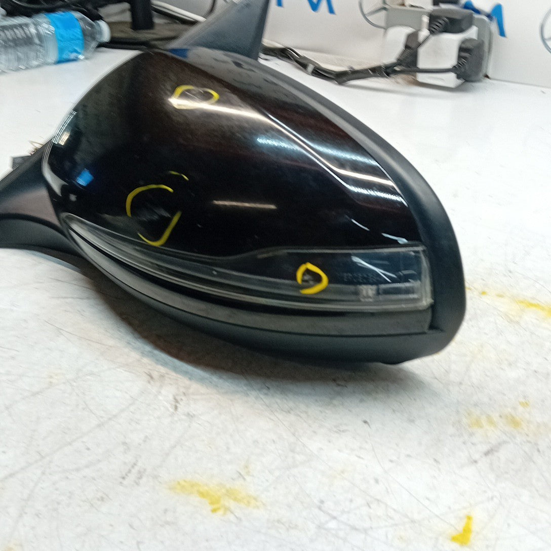 MERCEDES C-CLASS W205 PASSENGER  WING MIRROR NSF BLACK 2014 PL A2058101916 FMM64
