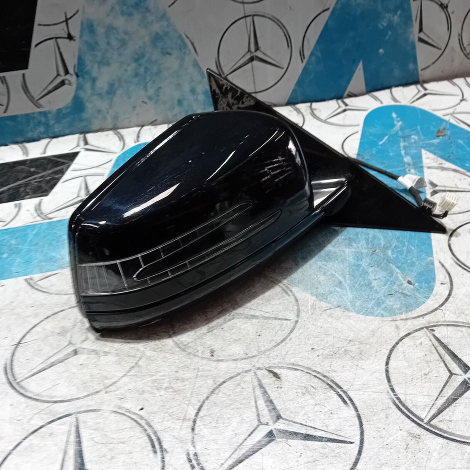 MERCEDES E CLASS DOOR MIRROR RIGHT POWERFOLD BLACK  A2078100200  2009-17
