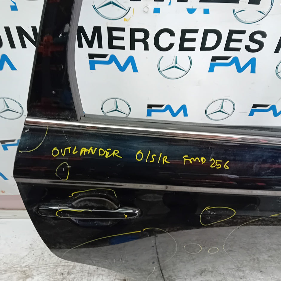 MITSUBISHI OUTLANDER MK3 DRIVER SIDE REAR DOOR OSR 2013 BLACK FMD256