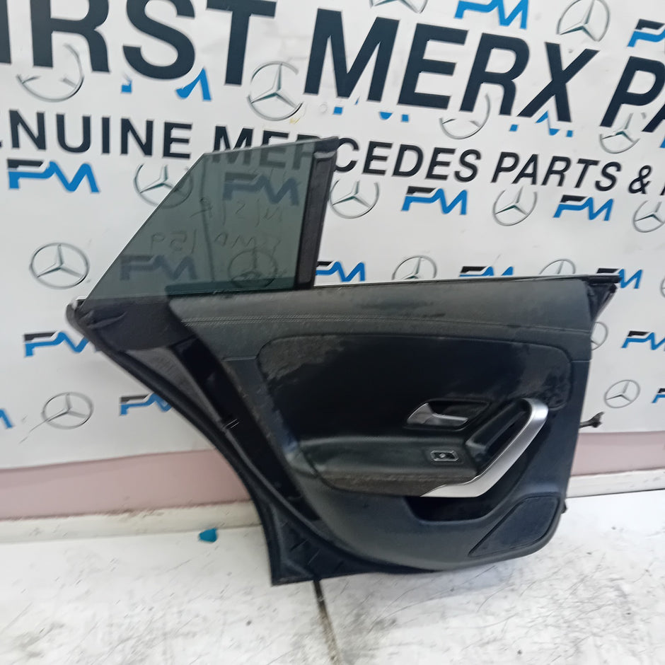 MERCEDES CLA W118 PASSENGER REAR DOOR N/S/R BLACK 2019 ONWARDS COMPLETE FMD159