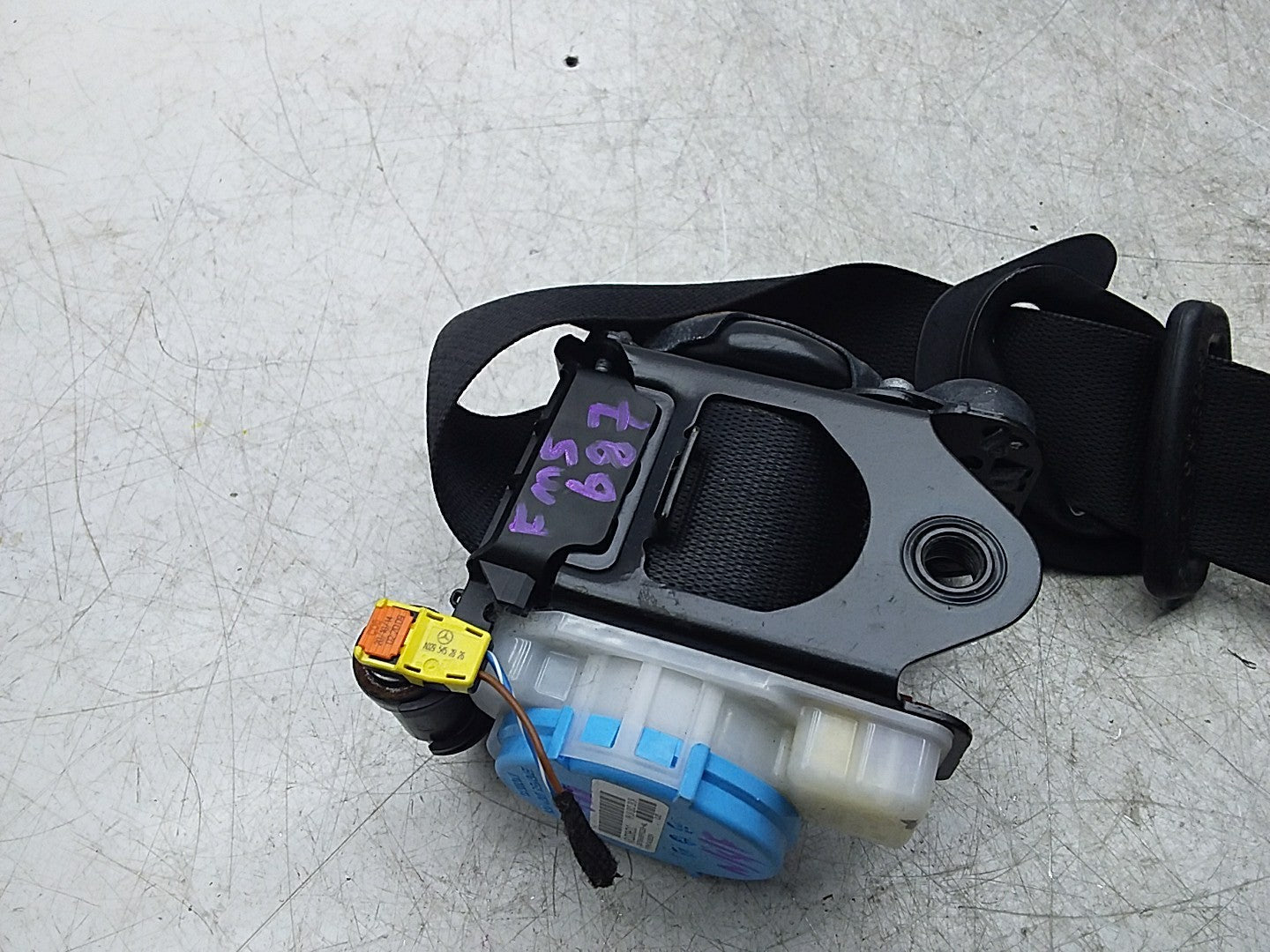  MERCEDES B-CLS W246 SEAT BELT FRONT LEFT PASSENGER SIDE NSF A2468602585 FMS687