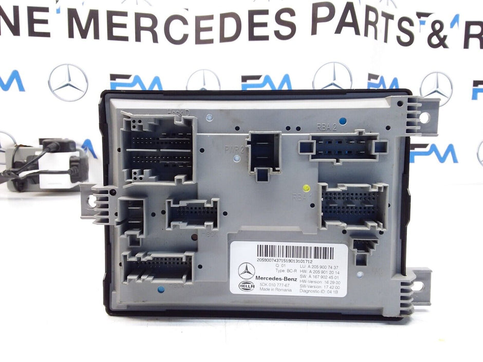 MERCEDES C-CLASS REAR SAM CONTROL MODULE W205 A2059007437 FM00383