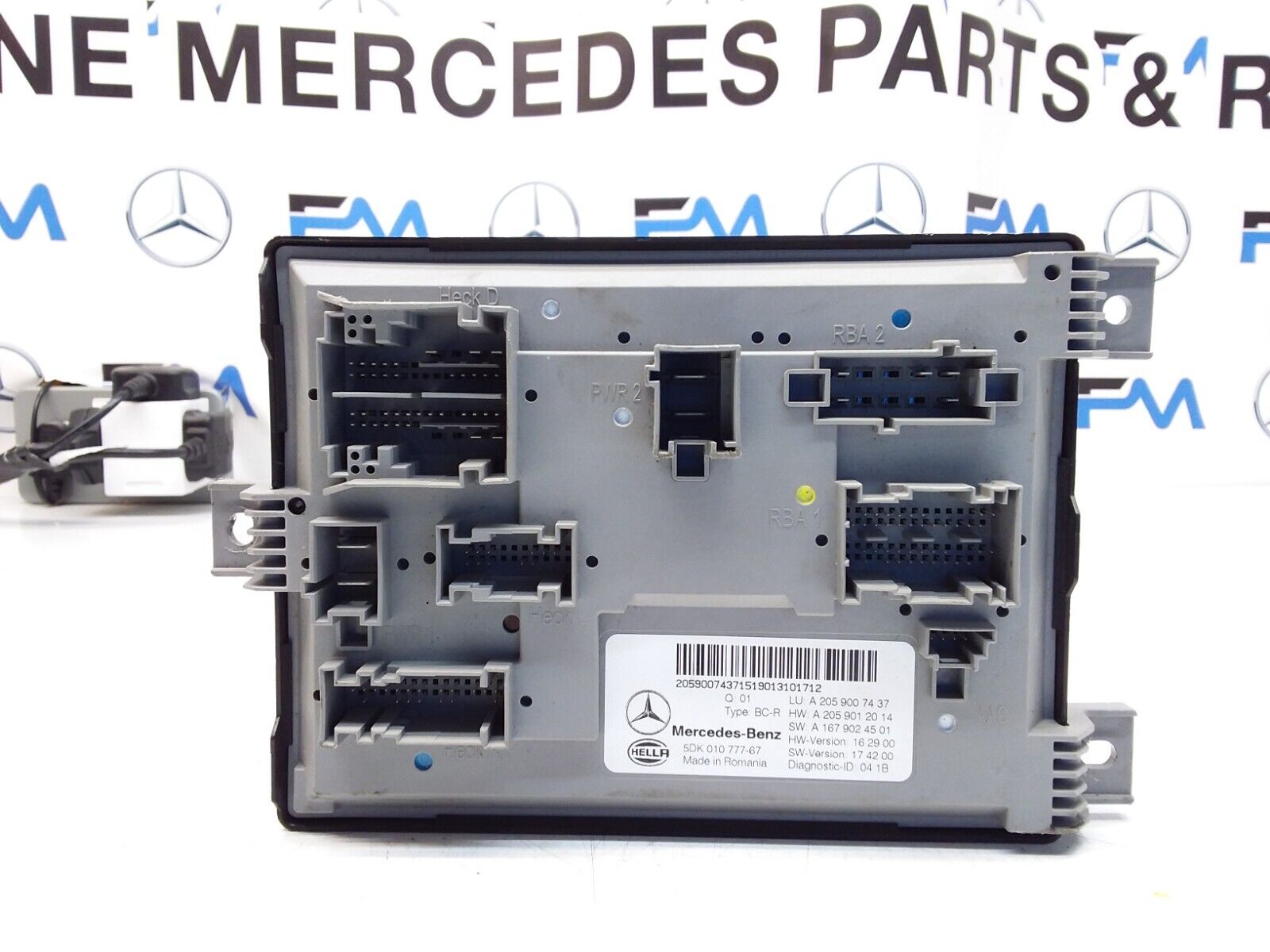 MERCEDES C-CLASS REAR SAM CONTROL MODULE W205 A2059007437 FM00383