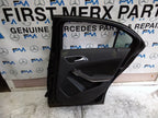 MERCEDES A-CLASS W176 DRIVER REAR DOOR OSR BLACK 2012-18 COMPLETE FMD351