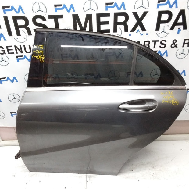 MERCEDES BENZ A-CLASS W176 PASSENGER SIDE REAR DOOR N/S/R COMPLETE BLACK FMD64