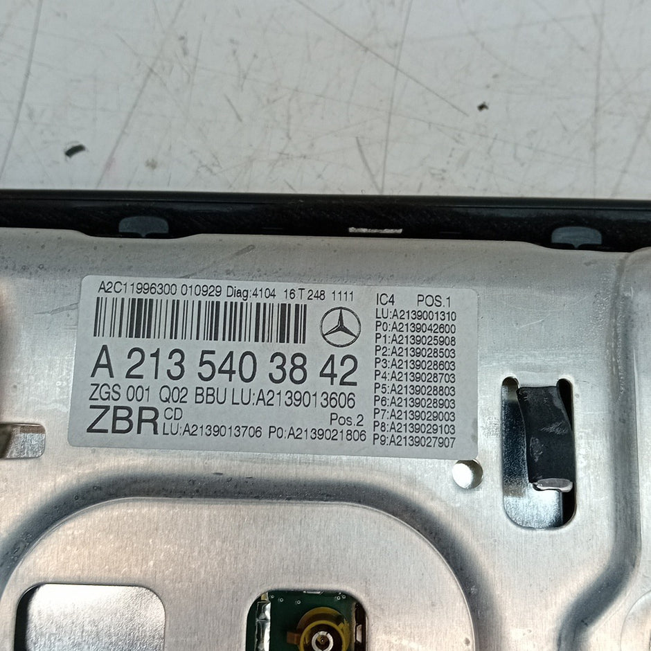 MERCEDES E-CLASS W213 SPEEDOMETER INSTRUMENT CLUSTER BLACK A2135403842 FM001293