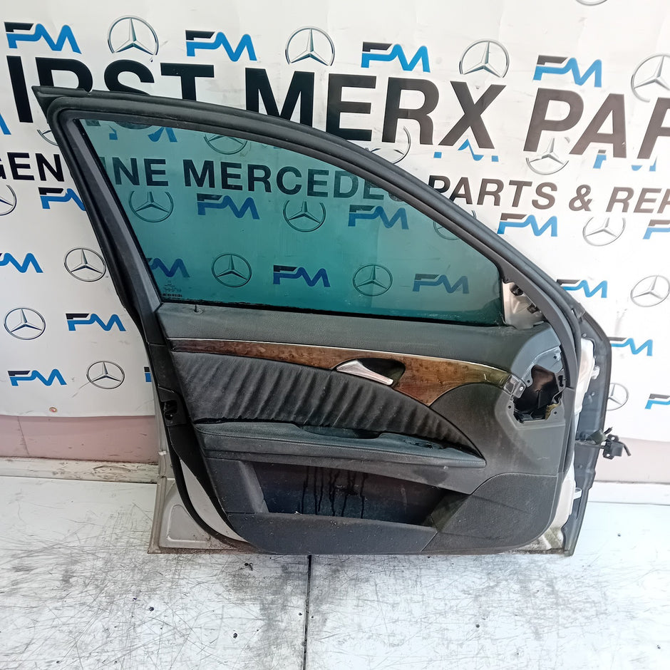 MERCEDES E-CLASS W211 PASSENGER FRONT DOOR NSF 2009 SILVER FMD504