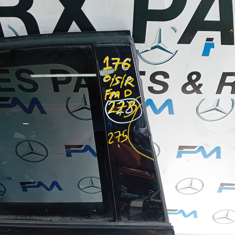 MERCEDES A-CLASS W176 SLN DRIVER REAR DOOR OSR 2012-18 WHITE COMPLETE FMD275