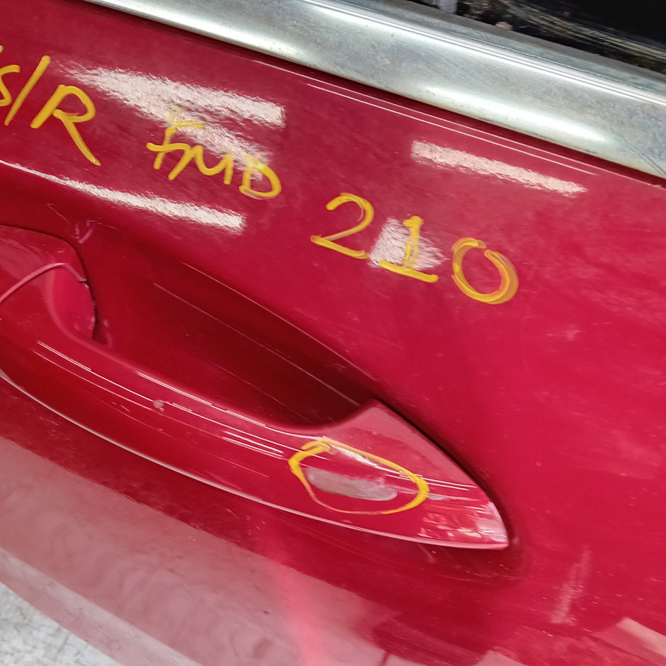 MERCEDES A-CLASS W176 DRIVER REAR DOOR OSR RED 2012- 2018 COMPLETE FMD210