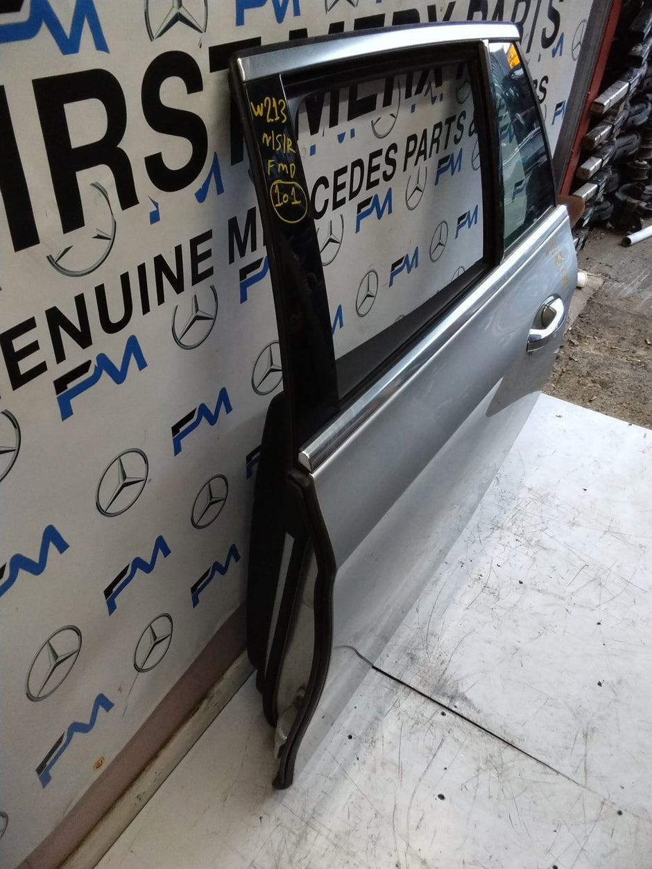 MERCEDES BENZ E-CLASS W213 PASSENGER SIDE REAR DOOR N/S/R COMPLETE SILVER FMD101