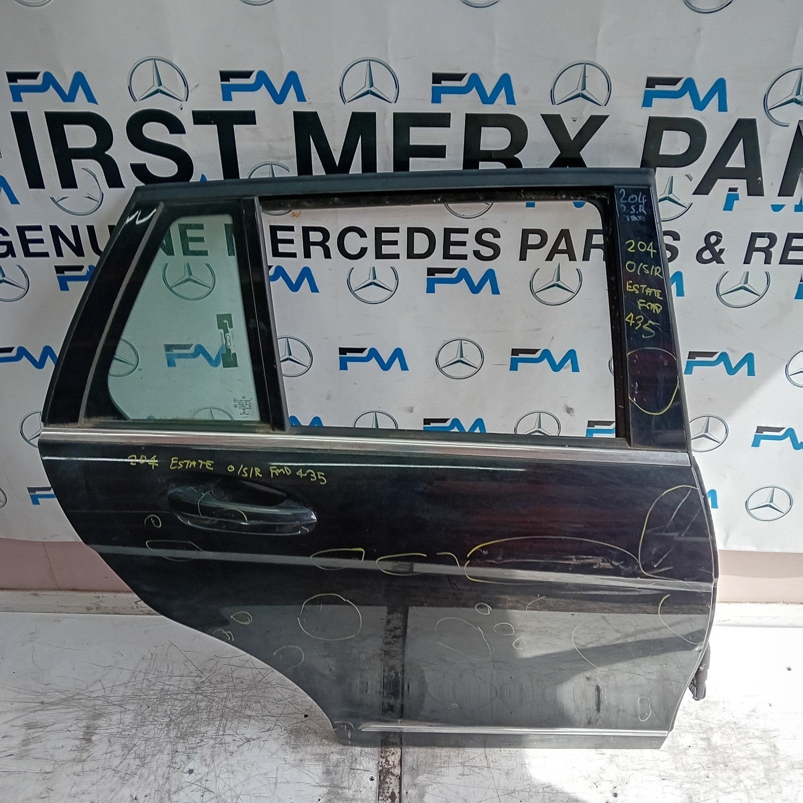 MERCEDES A-CLASS W177 PASSENGER REAR DOOR NSR GREY 2018 ON COMPLETE FMD434