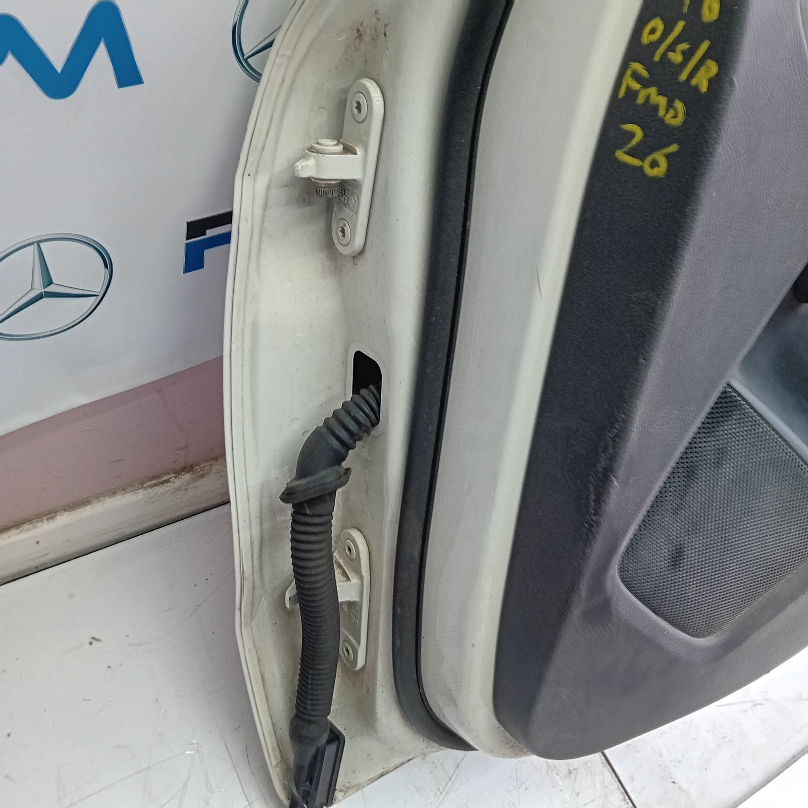 MERCEDES BENZ A-CLASS W176 DRIVER REAR DOOR (OFF SIDE REAR) WHITE FMD26