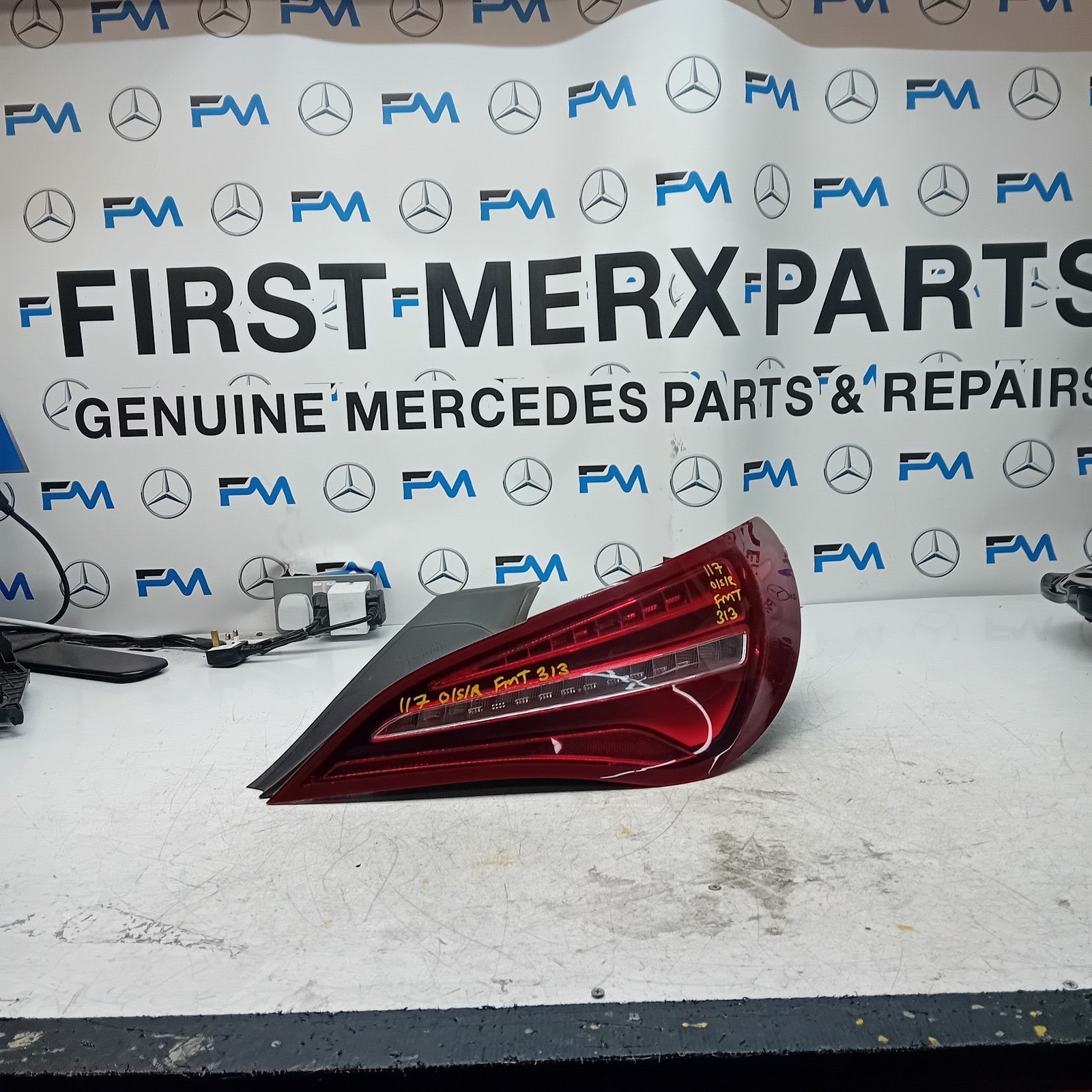 MERCEDES CLA W117 DRIVER SIDE RIGHT REAR TAIL LIGHT 2018 A1179061956 FMT313