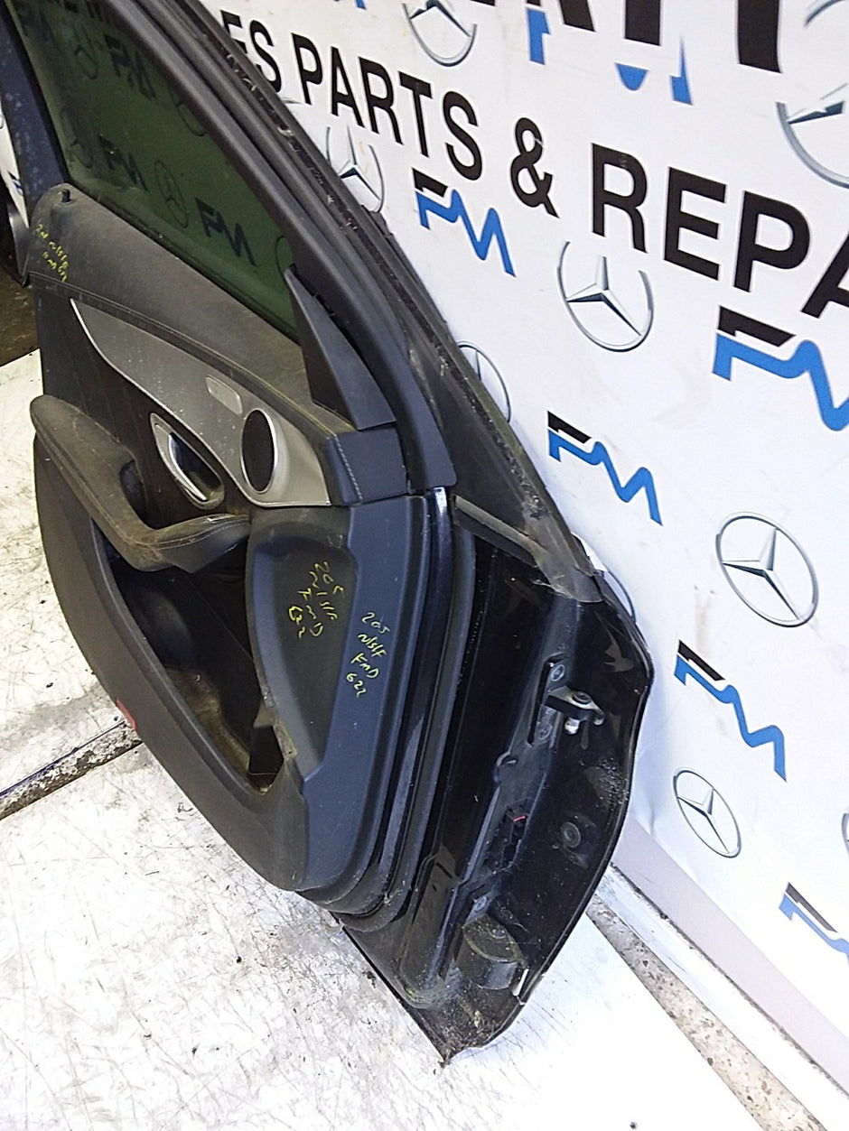 MERCEDES C-CLASS W205 SLN PASSENGER FRONT DOOR NSF BLACK 2014-21 COMPLETE FMD622