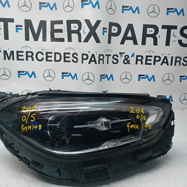 2022 MERCEDES C-CLASS W206 HEADLIGHT DRIVER OS A2069067003 FMH148 DIGITAL LIGHT