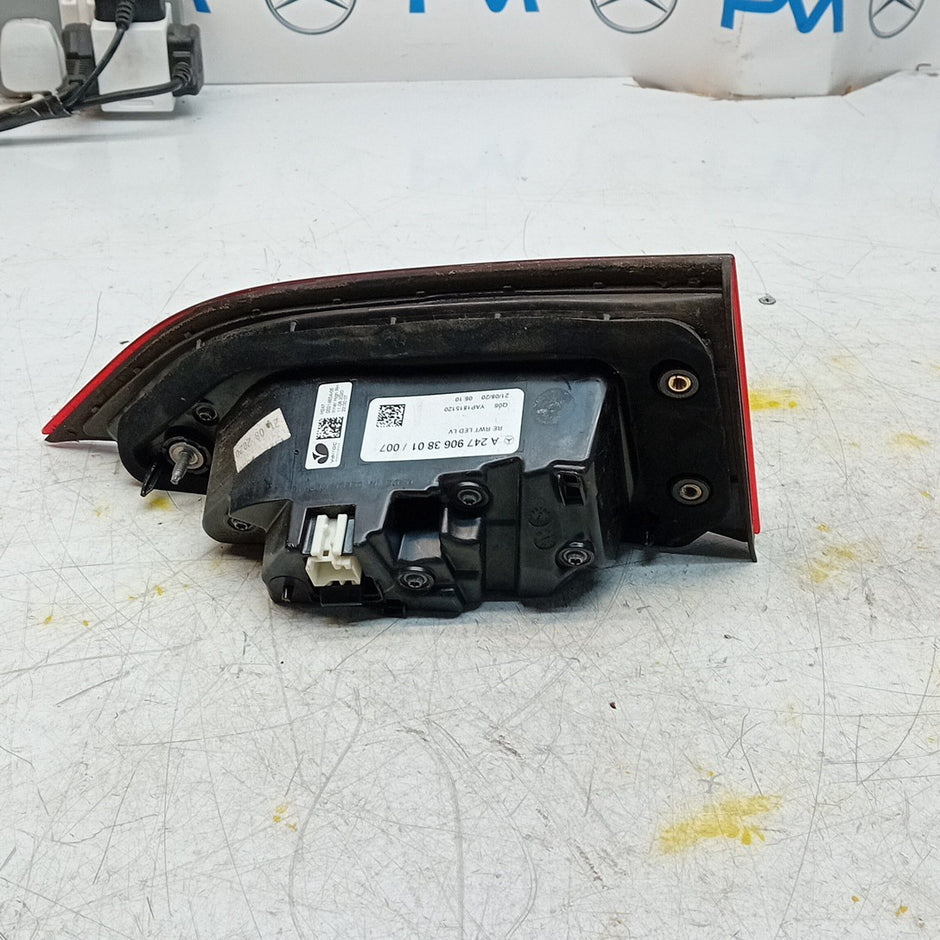 MERCEDES B-CLASS W247 DRIVER RIGHT OS REAR INNER TAIL LIGHT A2479063801 FMT259