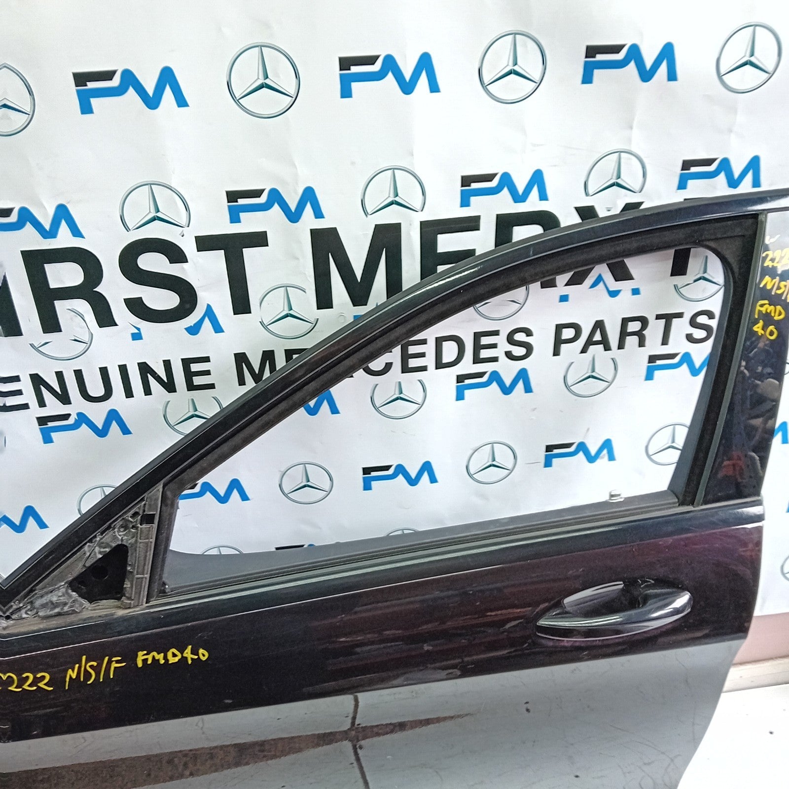 MERCEDES BENZ S-CLASS W222 PASSENGER SIDE FRONT DOOR N/S/F COMPLETE BROWN FMD40