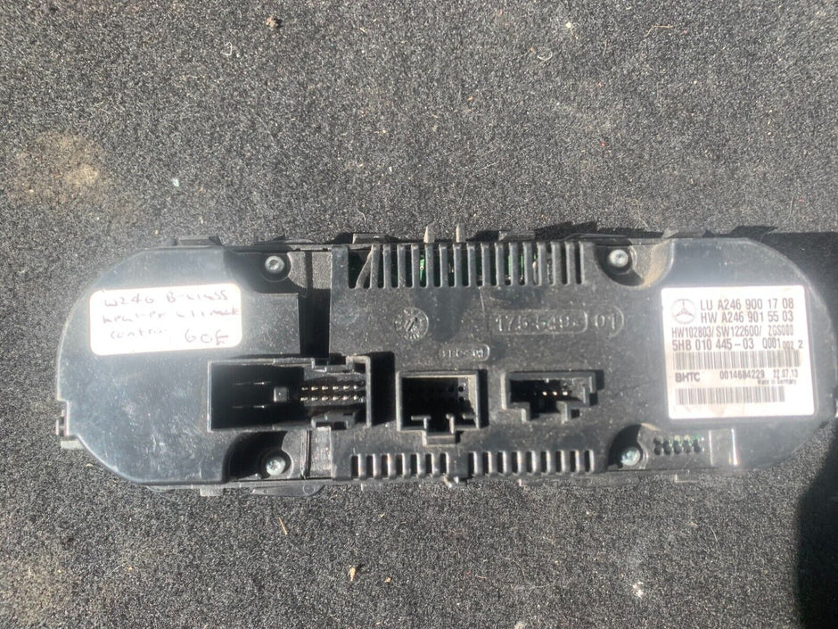 Mercedes A Class W176 2012 - 2018 AC Air Con & Heater Climate Control A246900170