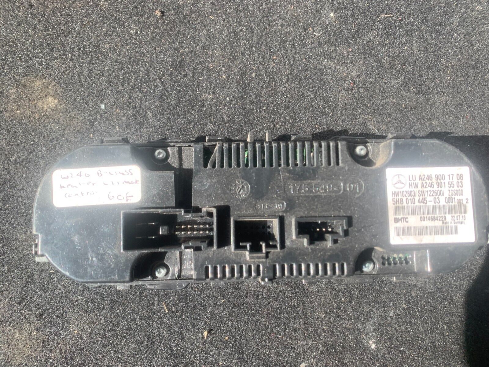 Mercedes A Class W176 2012 - 2018 AC Air Con & Heater Climate Control A246900170