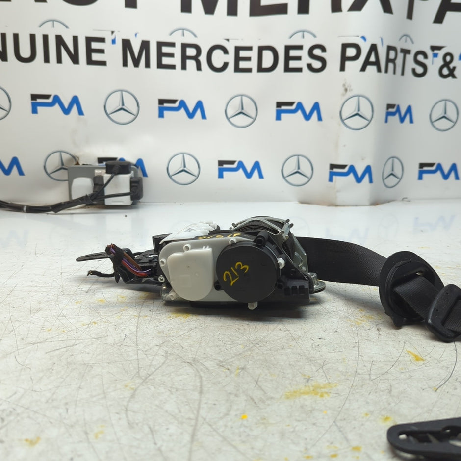 MERCEDES E-CLASS W213 FRONT DRIVER SIDE SEAT BELT BLACK A2138605600 FM001372