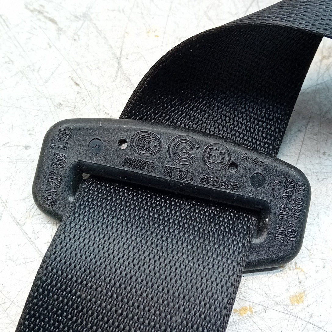 MERCEDES BENZ E-CLASS W213 SEAT BELT REAR CENTRE A2138601385 BLACK FM001233