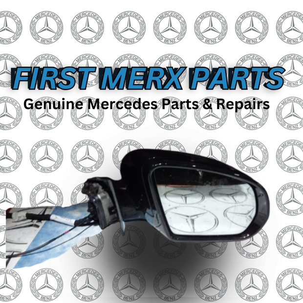 MERCEDES E CLASS W213 DRIVER SIDE WING MIRROR 2018 A2138100201  BLACK