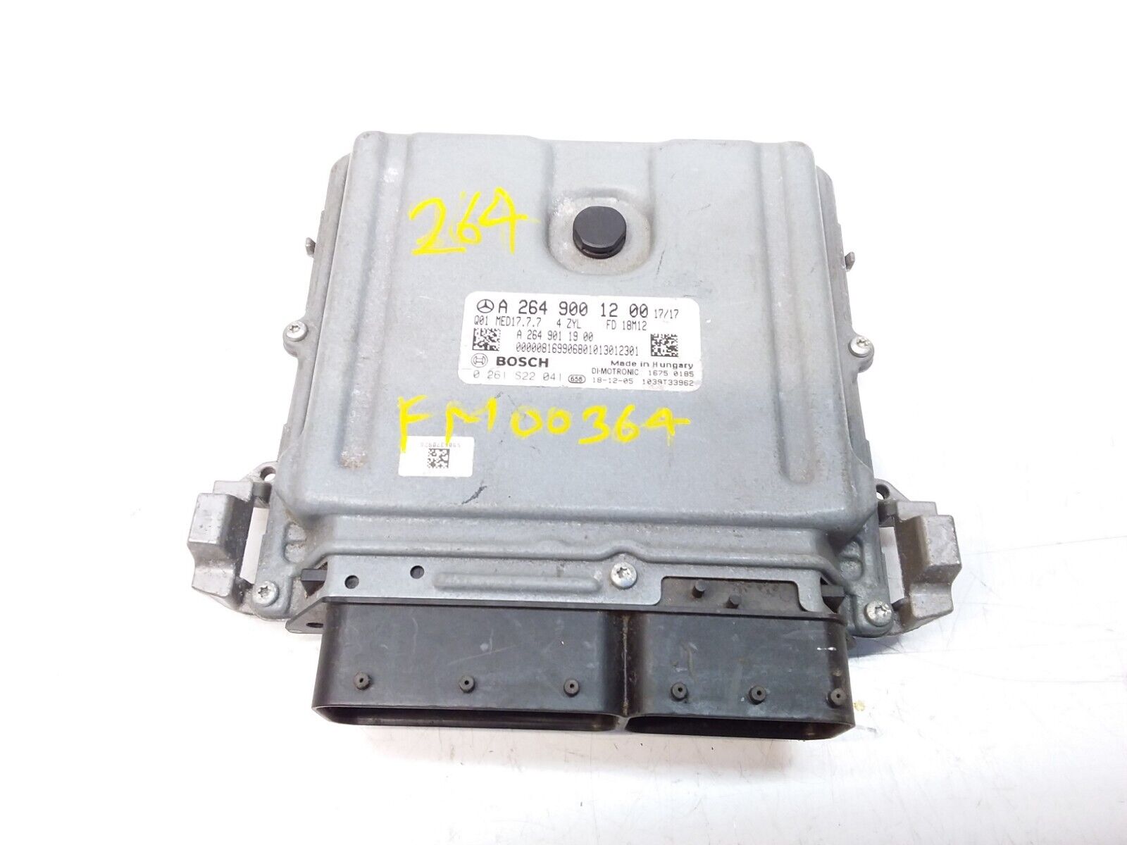 MERCEDES A-CLASS 2012 ENGINE  ECU CONTROL MODULE A2649001200 FM00364