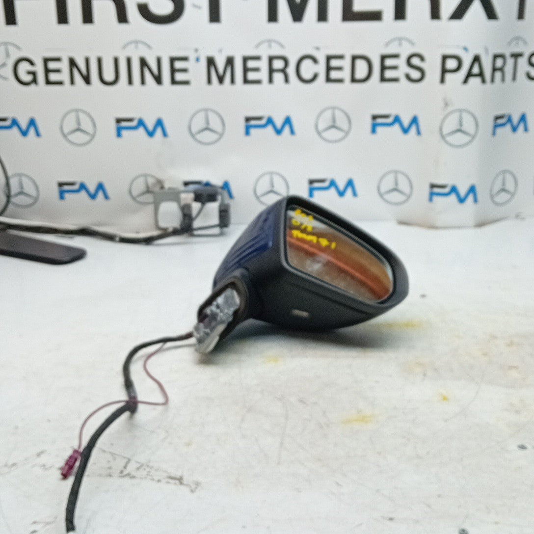 MERCEDES C-CLASS W205 DRIVER WING MIRROR OSF BLUE A2058106416 PL FMM71