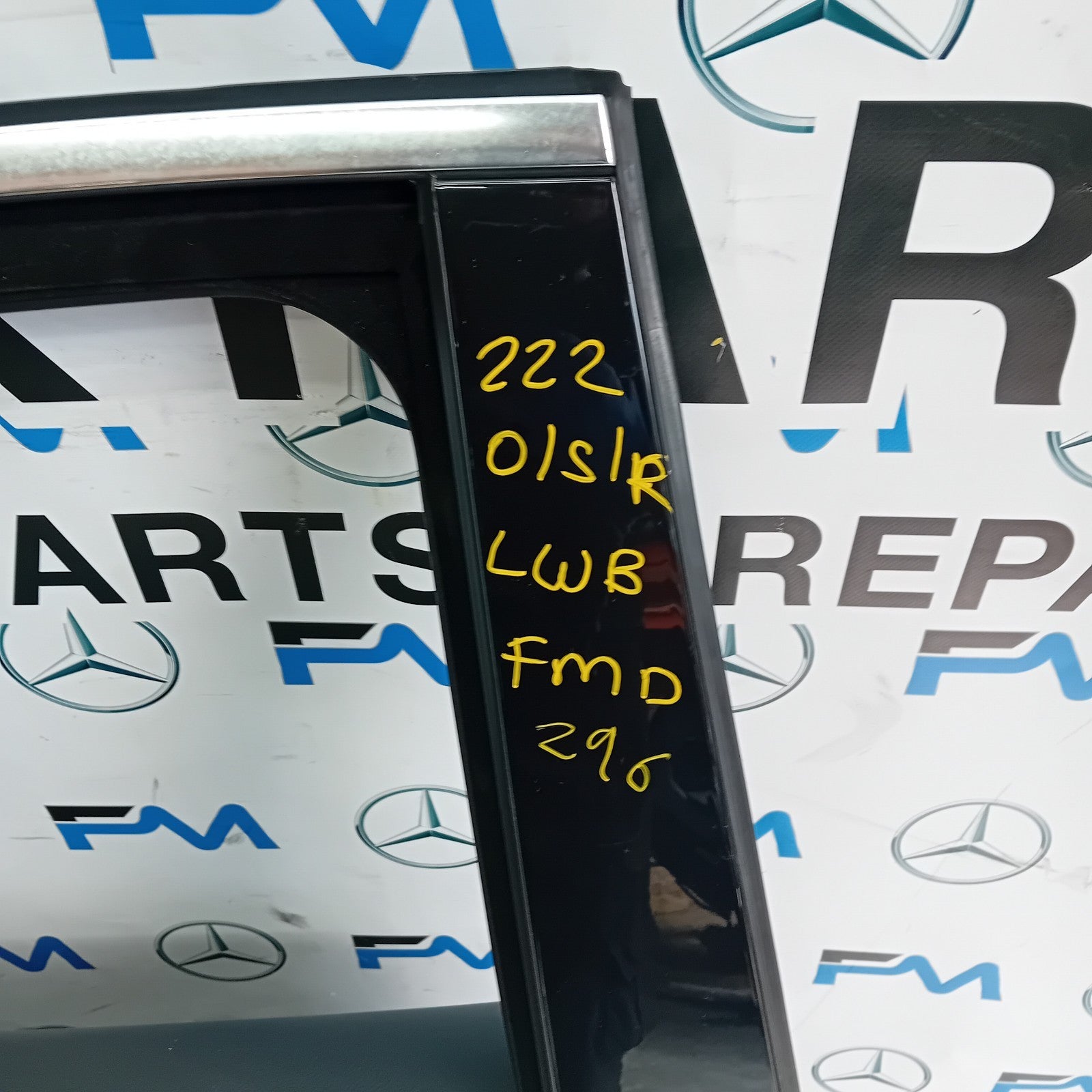 MERCEDES S-CLASS W222 SLN DRIVER REAR DOOR OSR BLACK 2014 ON COMPLETE FMD296
