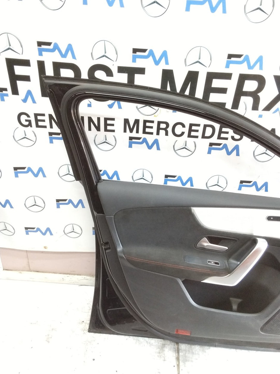 MERCEDES A-CLASS W177 SLN PASSENGER FRON DOOR NSF BLACK 2018 ON COMPLETE FMD320