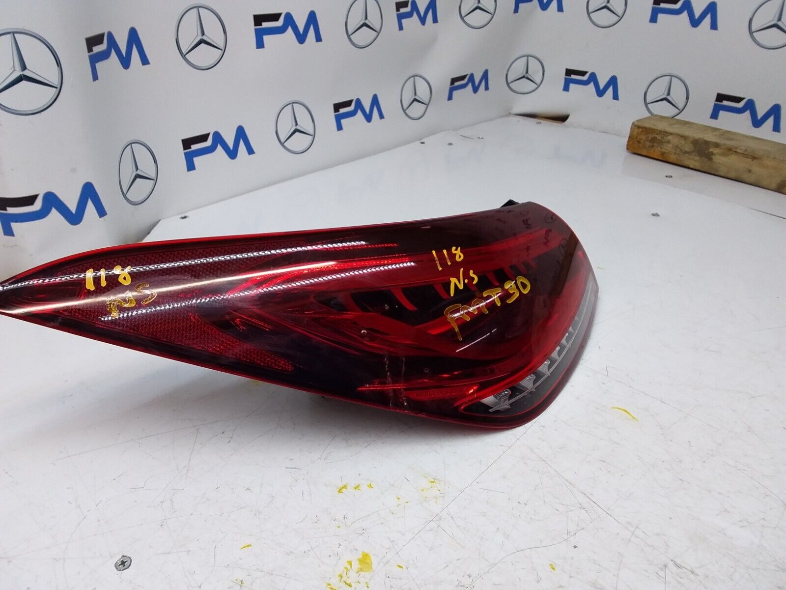 2022 MERCEDES CLA W118 REAR PASSENGER SIDE N/S LED LIGHT A1189067700 FMT30