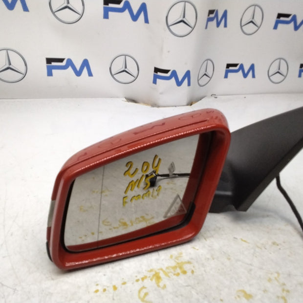 MERCEDES C-CLASS  W204 PASSENGER SIDE WING MIRROR A2048106593 RED FMM19
