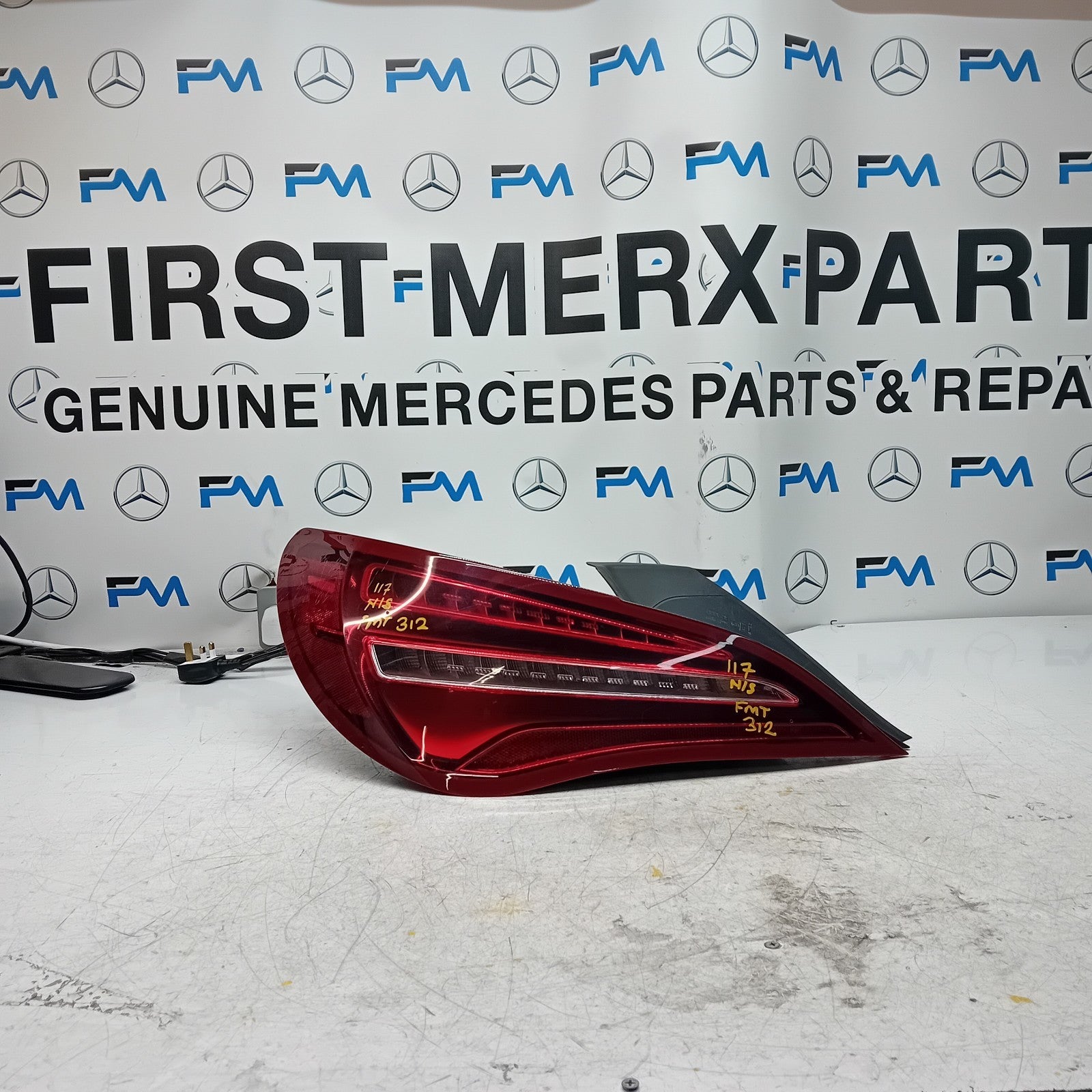 MERCEDES CLA W117 PASSENGER SIDE LEFT REAR TAIL LIGHT 2018 A1179063900 FMT312