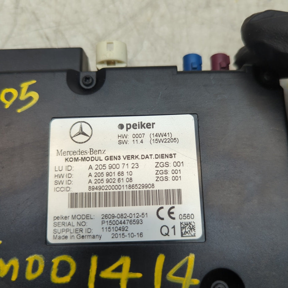 MERCEDES S C-CLASS GEARBOX CONTROL UNIT W205 W222 A2059007123 FM001414