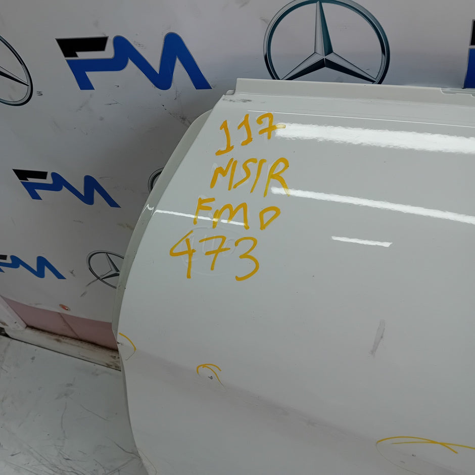 MERCEDES BENZ  CLA W117 PASSENGER REAR DOOR NSR WHITE 2014 FMD473