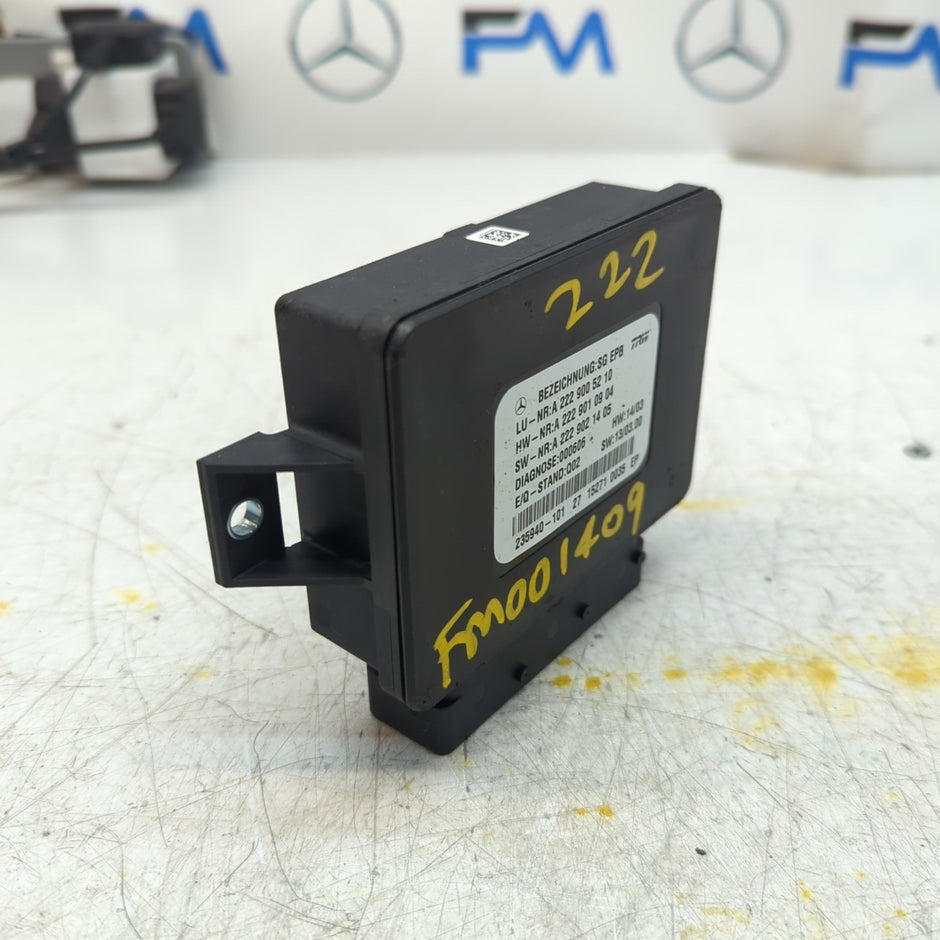 MERCEDES S-CLASS PARKING BRAKE CONTROL UNIT W222 A2229005210 FM001409