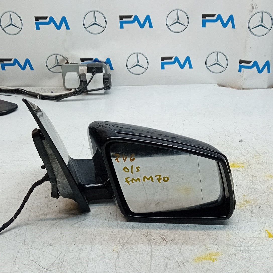 MERCEDES B-CLASS W246 DRIVER WING MIRROR OSF BLACK A2468100301 FMM70